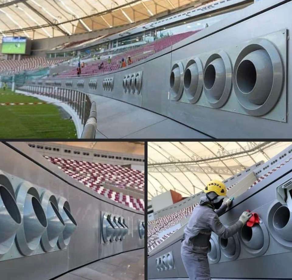 Airconditioning in stadions tijdens WK 2022 Qatar