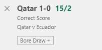 Omkoping Ecuador-Qatar