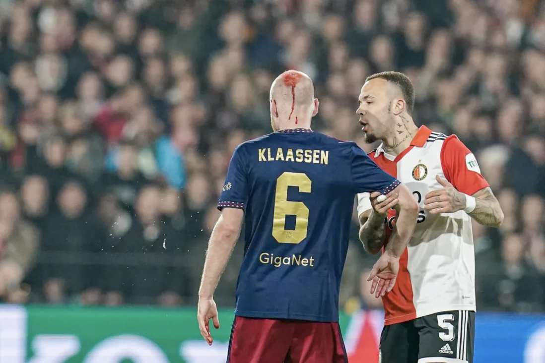 Klaassen geraakt Feyenoord Ajax gestaakt
