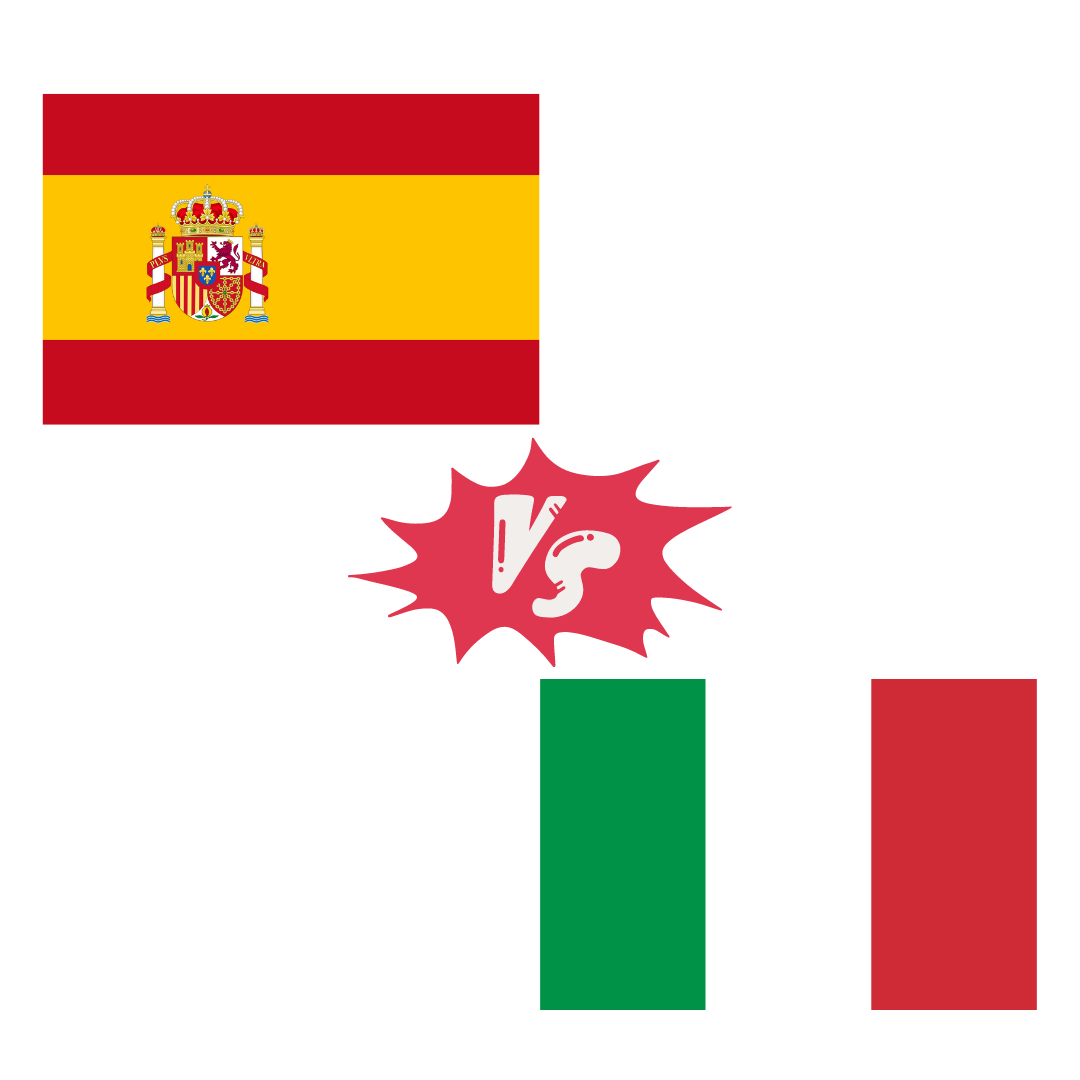 Spanje Italië op tv