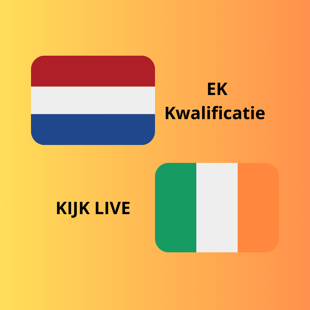 Nederland - Ierland op tv