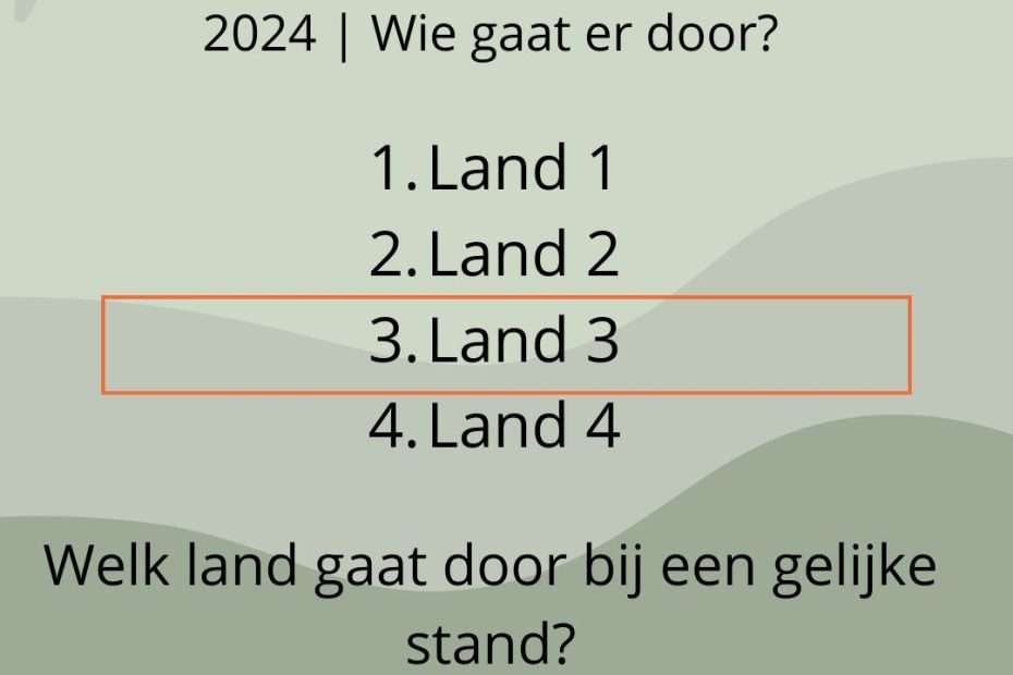 Hoe worden de beste nummers drie uit iedere EK poule bepaald? De Uitleg